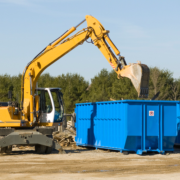 what kind of customer support is available for residential dumpster rentals in Mecca